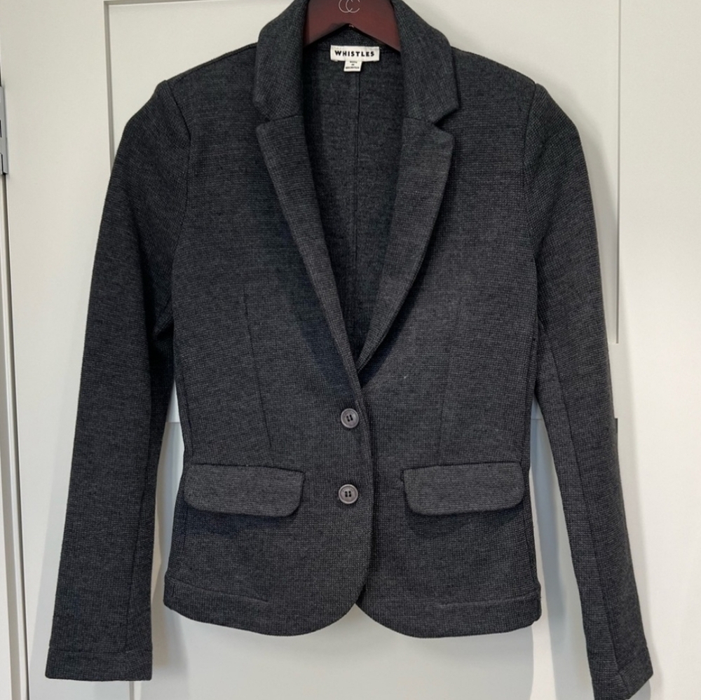 Whistles Charcoal Blazer Jacket